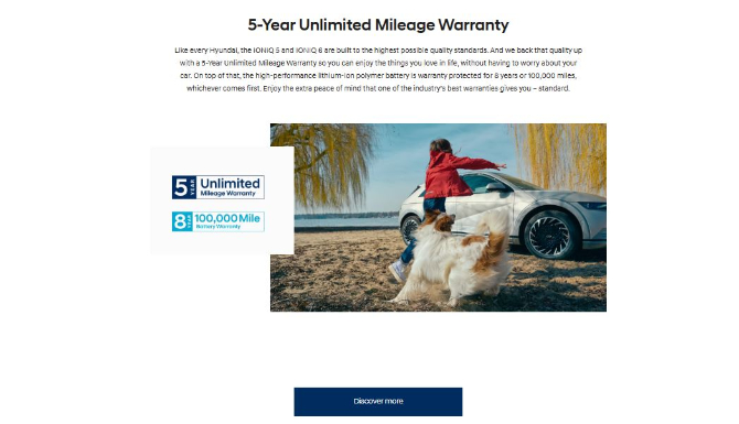 5-Year Unlimited Mileage Warranty